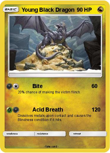 Pokemon Young Black Dragon