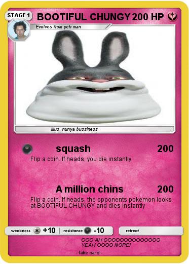 Pokemon BOOTIFUL CHUNGY