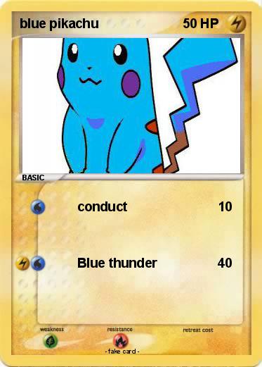 Pokemon blue pikachu