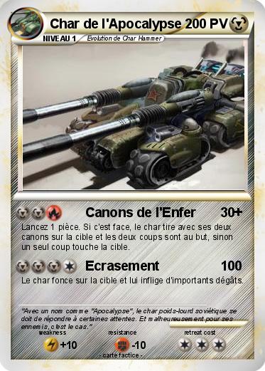 Pokemon Char de l'Apocalypse