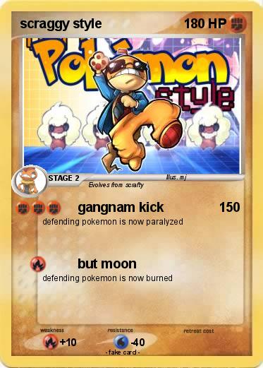 Pokemon scraggy style