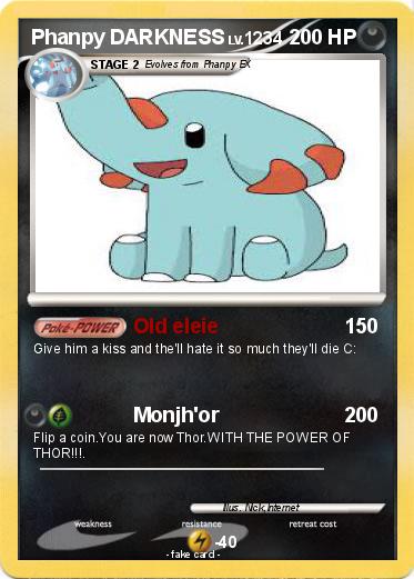 Pokemon Phanpy DARKNESS