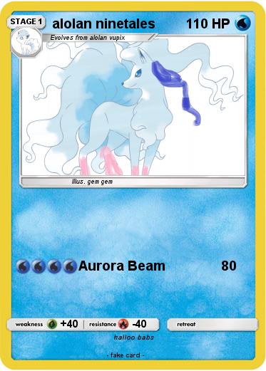 Pokemon alolan ninetales