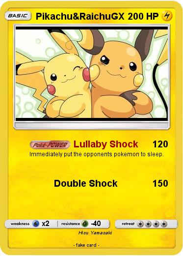 Pokemon Pikachu&RaichuGX