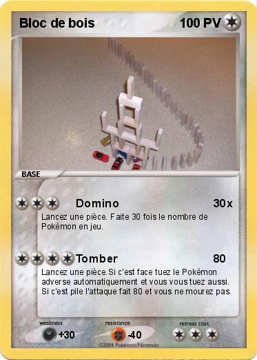 Pokemon Bloc de bois