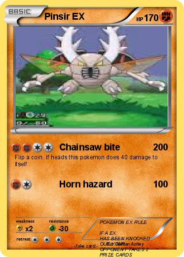 Pokemon Pinsir EX