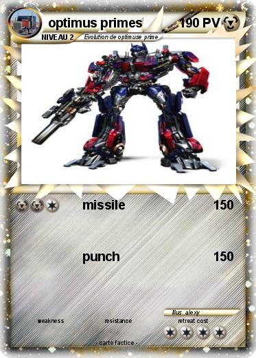 Pokemon optimus primes