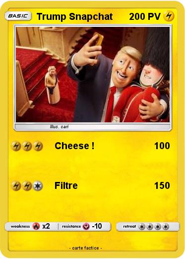 Pokemon Trump Snapchat