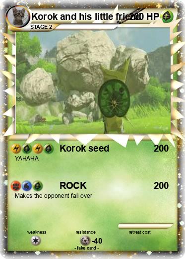 Pokemon Korok and his little friend