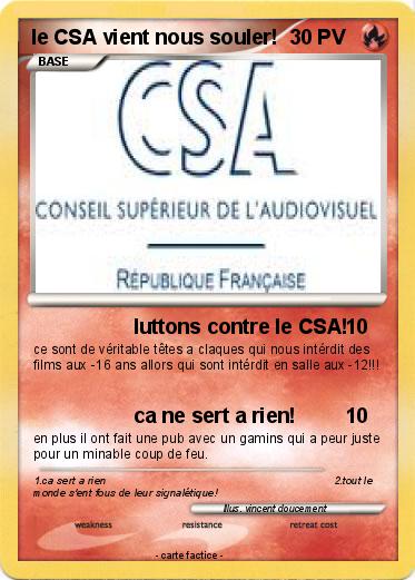 Pokemon le CSA vient nous souler!