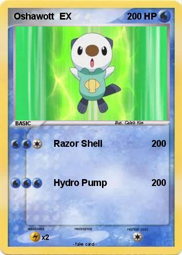 Pokémon Oshawott EX 8 8 - Razor Shell - My Pokemon Card