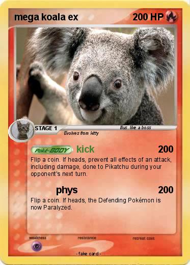 Pokemon mega koala ex
