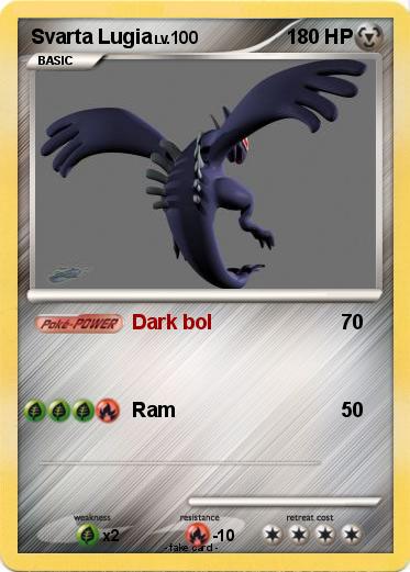 Pokemon Svarta Lugia