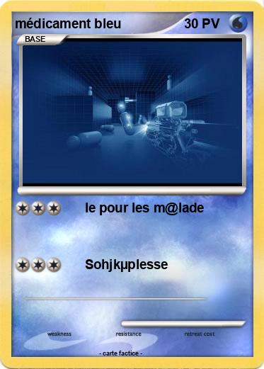 Pokemon médicament bleu
