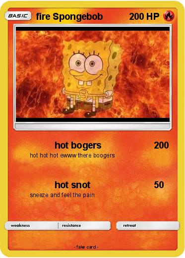 Pokemon fire Spongebob