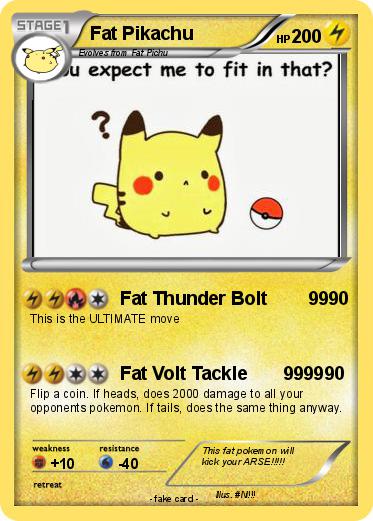 Pokemon Fat Pikachu
