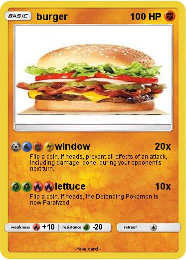 Pokemon burger