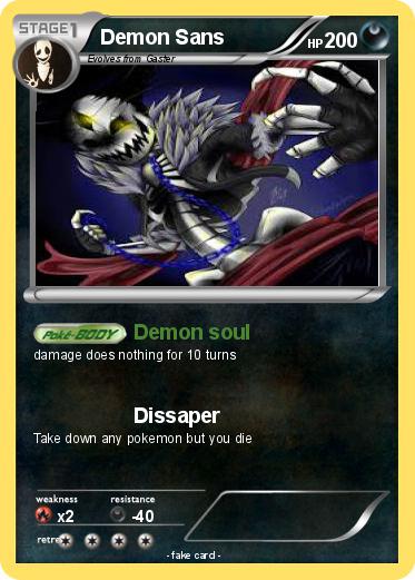 Pokemon Demon Sans