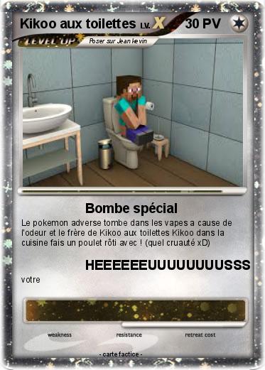 Pokemon Kikoo aux toilettes