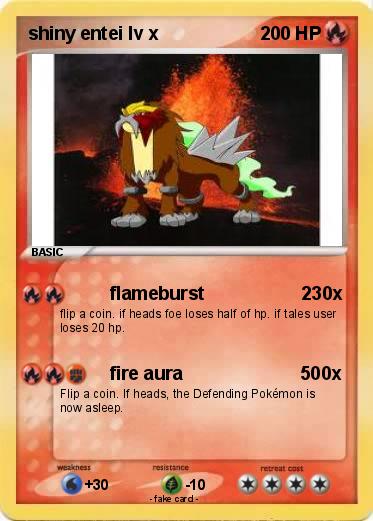 Pokemon shiny entei lv x