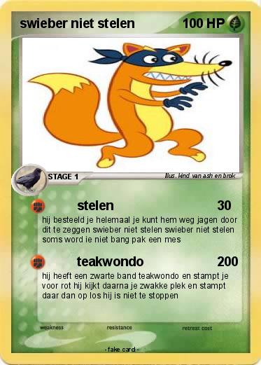 Pokemon swieber niet stelen
