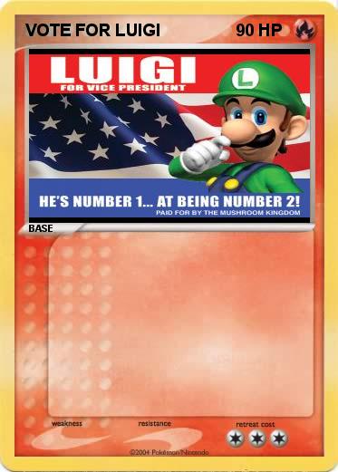 Pokemon VOTE FOR LUIGI