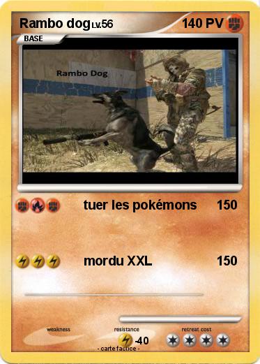 Pokemon Rambo dog
