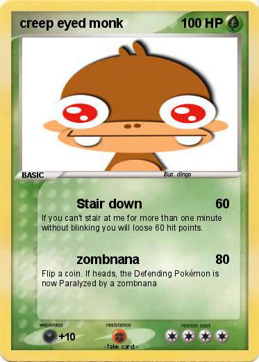 Pokemon creep eyed monk