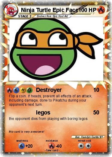 Pokemon Ninja Turtle Epic Face