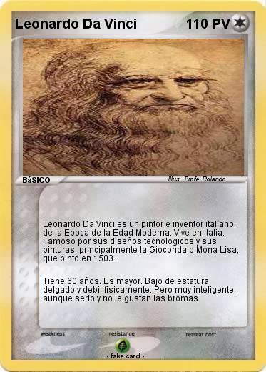 Pokemon Leonardo Da Vinci