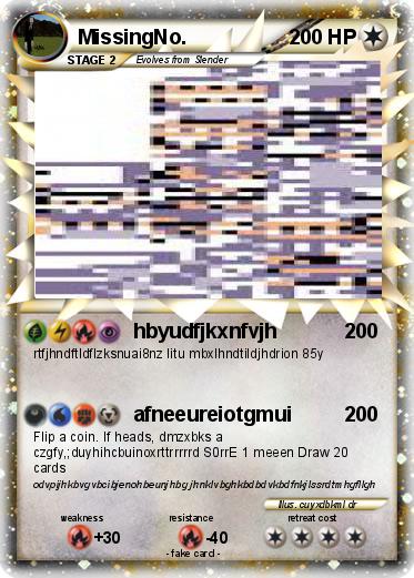 Pokemon MissingNo.