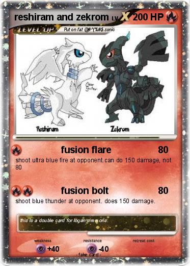 Pokemon reshiram and zekrom