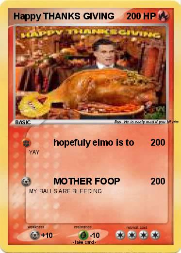 Pokemon Happy THANKS GIVING