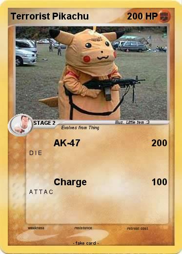 Pokemon Terrorist Pikachu