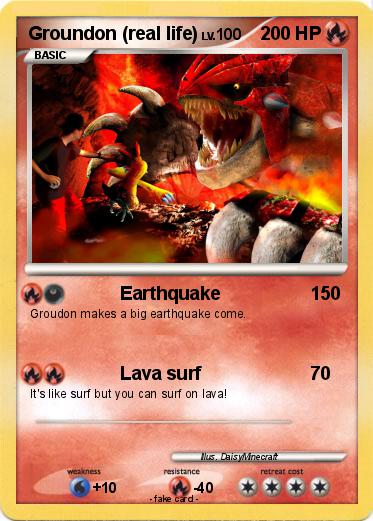 Pokemon Groundon (real life)