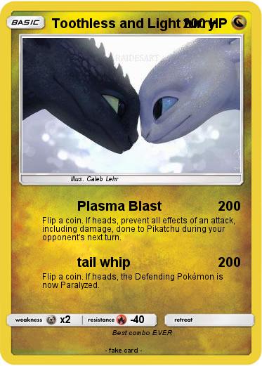 Pokemon Toothless and Light furry