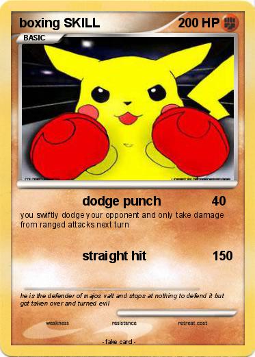 Pokemon boxing SKILL