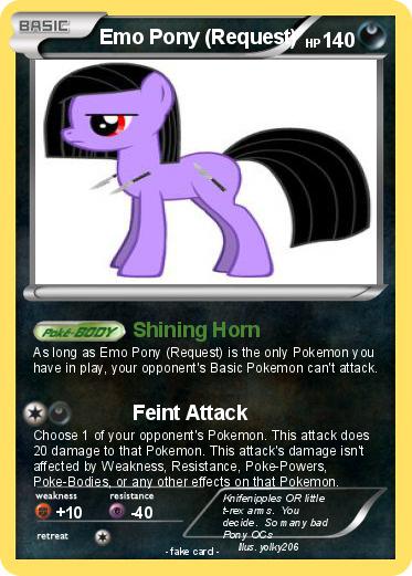 Pokemon Emo Pony (Request)