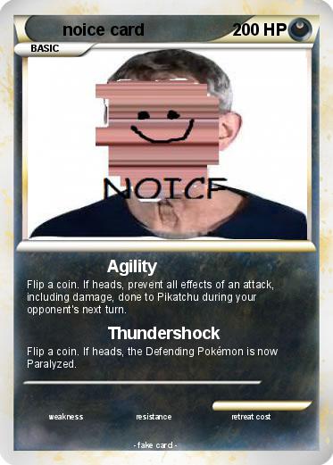 Pokemon noice card