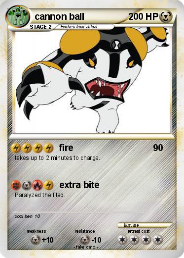 Pokemon cannon ball