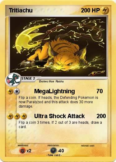 Pokémon Tritiachu - MegaLightning - My Pokemon Card