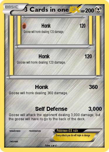 Pokemon 3 Cards in one