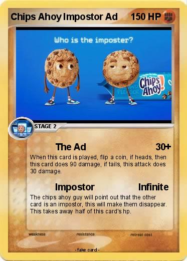 Pokemon Chips Ahoy Impostor Ad