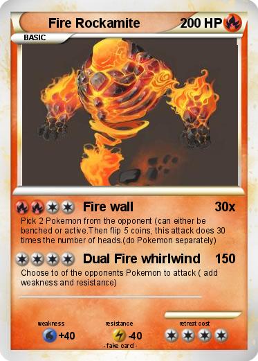 Pokemon Fire Rockamite