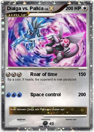 Pokemon Dialga vs. Palkia