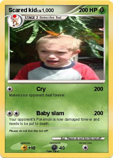 Pokemon Scared kid