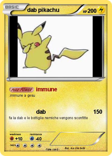 Pokemon dab pikachu