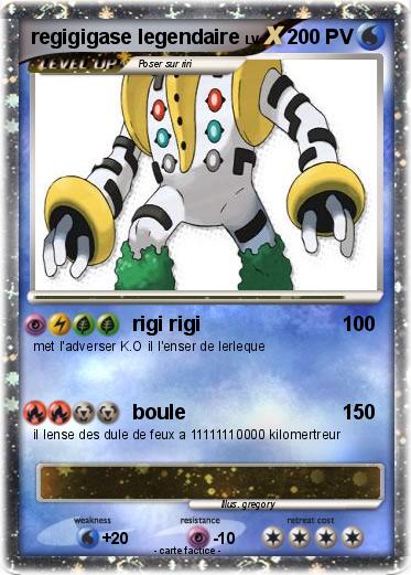 Pokemon regigigase legendaire