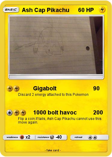 Pokemon Ash Cap Pikachu