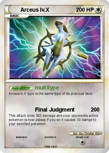 Pokemon Arceus lv.X